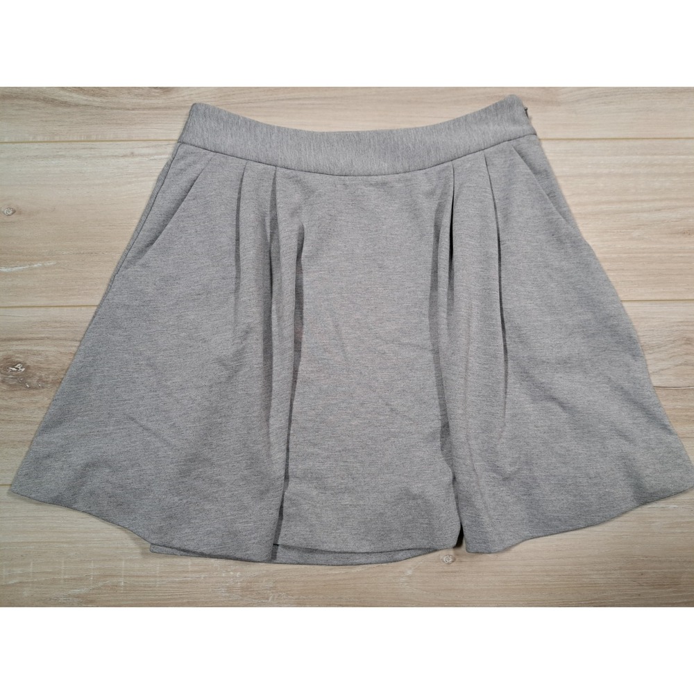 Joe Fresh for JCPenney Gray Heathered Pleated‎ Mini Skirt Womens Size S Small